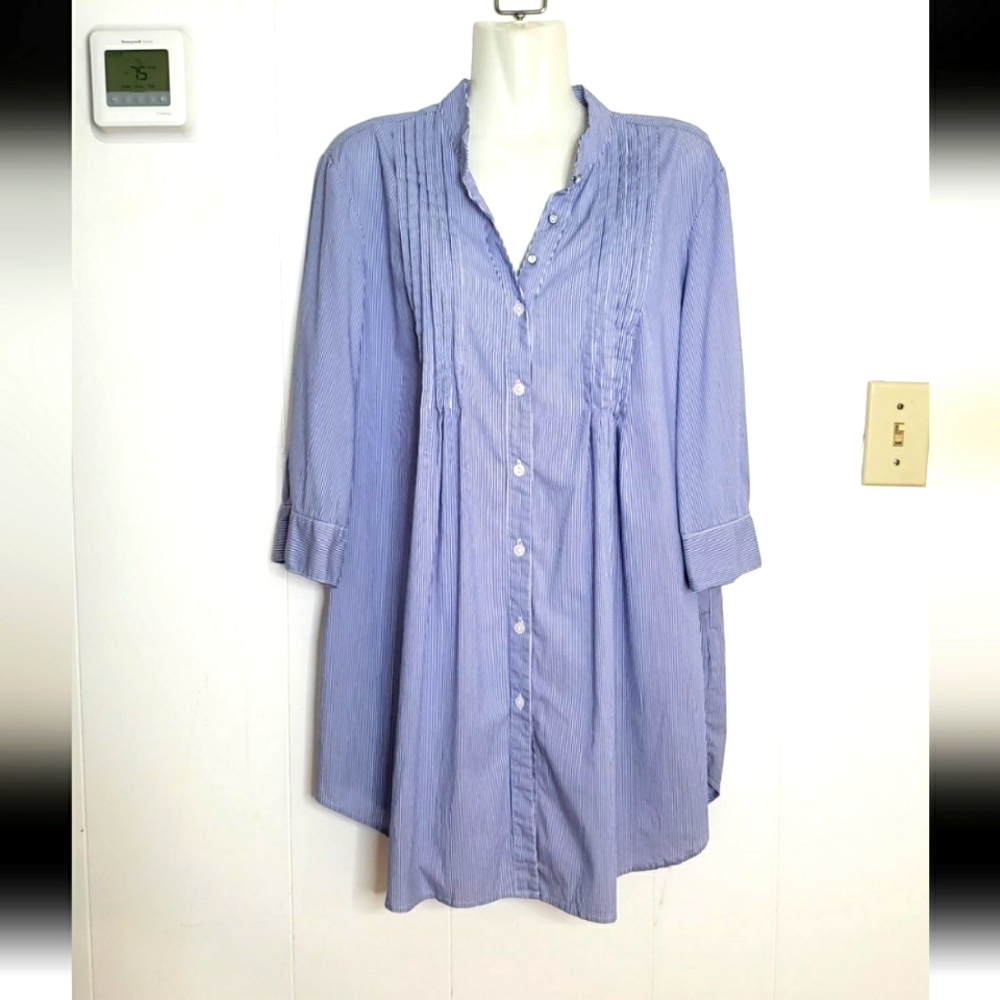 Dalia Collection Shirt Dress Size L